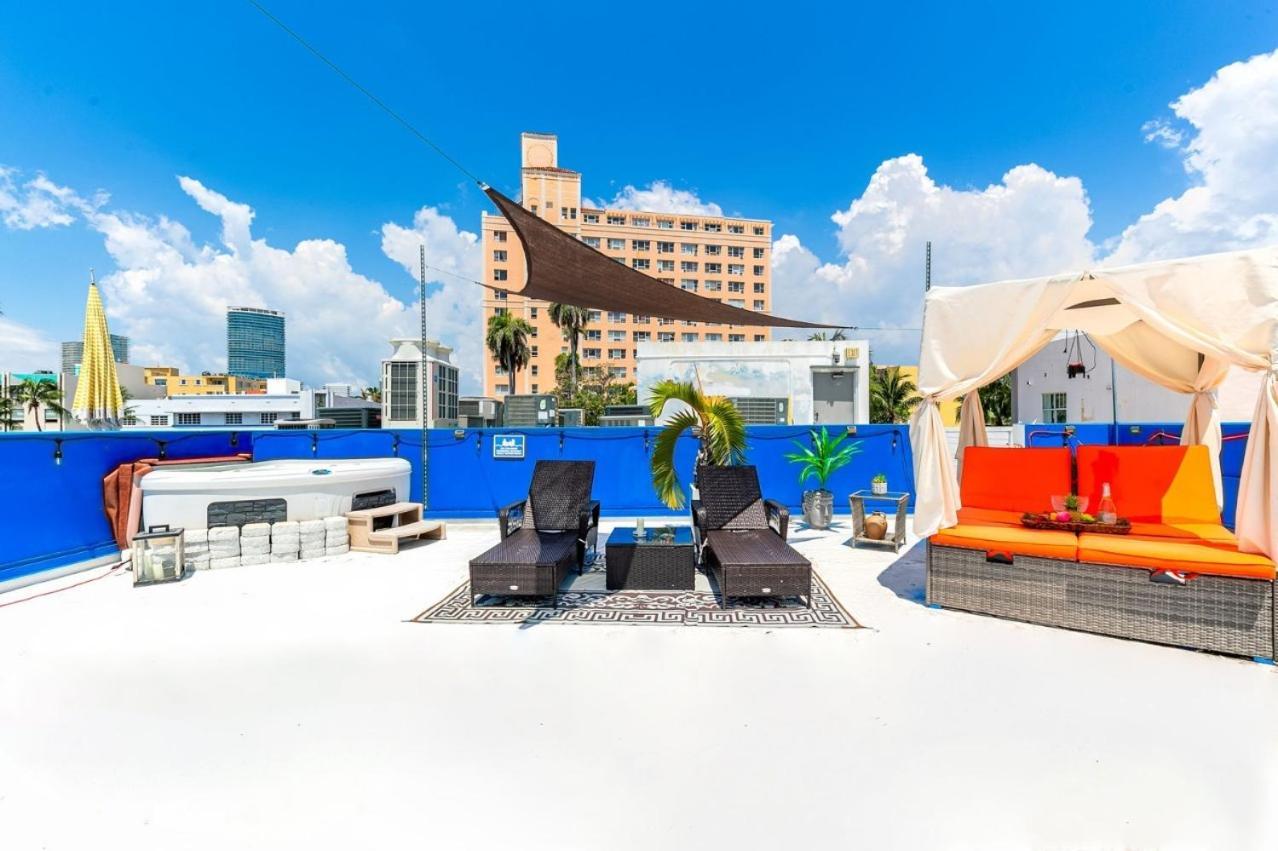 2Bedroom 2Bath Loft Exclusive Rooftop&Jacuzzi,1Block From Beach Майами-Бич Экстерьер фото